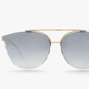 KREWE CLIO NYLON Crystal 24K Mirrored Sunglasses